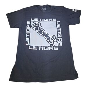 Le Tigre Black Graphic Tee Medium